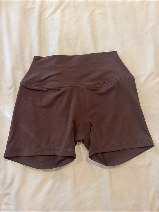SET Active Pants - SET Active Airluxe High-Waist Women's Bike Shorts - Brown